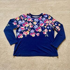 Kim Rogers Floral Cotton Long Sleeve Shirt